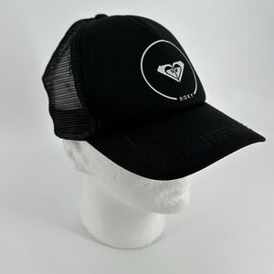 Roxy Hat Women's Truckin Adjustable Snapback  Mesh Trucker Baseball Cap Black OS